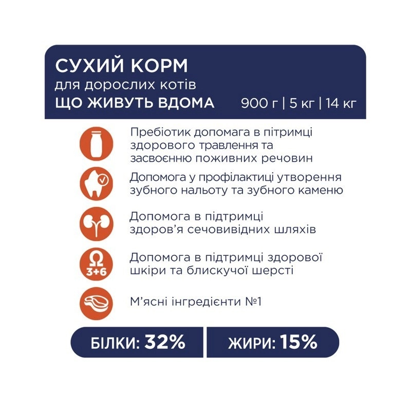Club 4 Paws Premium Indoor 4 в 1 СУХИЙ КОРМ Premium коти (з ягням) 14 кг  - фото 2