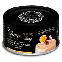 Cherie Healthy Living ВОЛОГИЙ КОРМ Супер-преміум коти (мус з куркою та гарбузом) 80 г 