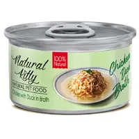Natural Kitty natural pet food ВОЛОГИЙ КОРМ Холістік коти (курка з качкою) 80 г 