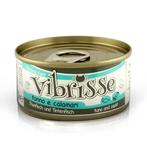 Vibrisse Natural Food ВОЛОГИЙ КОРМ Супер-преміум коти (з тунцем та кальмаром) 70 г