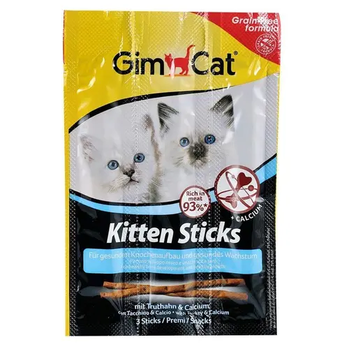 GimCat Kitten Sticks ЛАСОЩІ Супер-преміум кошенята (з м'ясом) 3 г