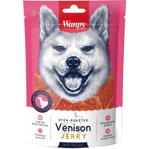 Wanpy VENISON JERKY ЛАСОЩІ Premium собаки (в'ялена оленина) 100 г