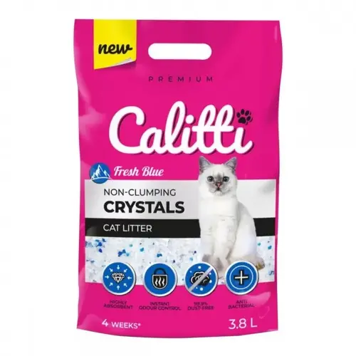 Calitti CRYSTALS наповнювач для котячого туалету 3.8 л - силікагелевий, гірська свіжість (5907222223383)