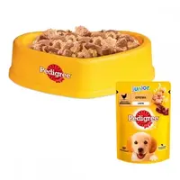 Pedigree Junior ВОЛОГИЙ КОРМ Економ цуценята (з куркою в желе) 100 г  - фото 2