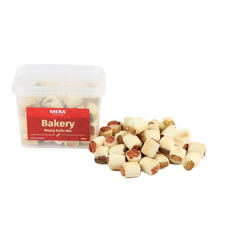 MERA Bakery Meaty Rolls Mix ЛАСОЩІ Економ собаки (мікс м'ясних рулетиків) 400 г 
