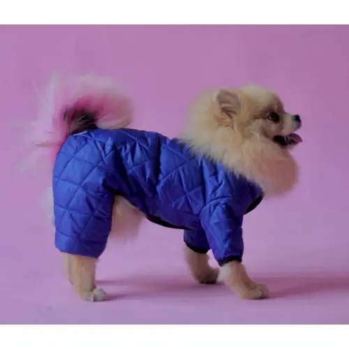 Dogs Bomba комбінезон для собак 3 - двосторонній, стьобаний, синій (2000000046839)