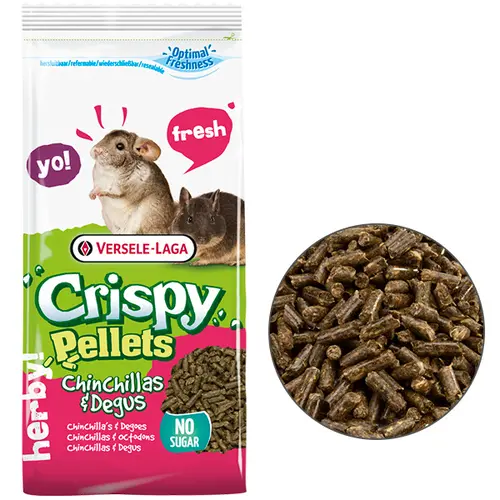 Versele-Laga Crispy Pellets Chinchillas&Degus корм для шиншил та дегу 1 кг (5410340615065)