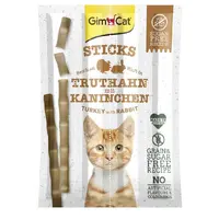 GimCat Sticks Truthahn&Kaninchen ЛАСОЩІ Супер-преміум коти (з індичкою та кроликом) 5 г 