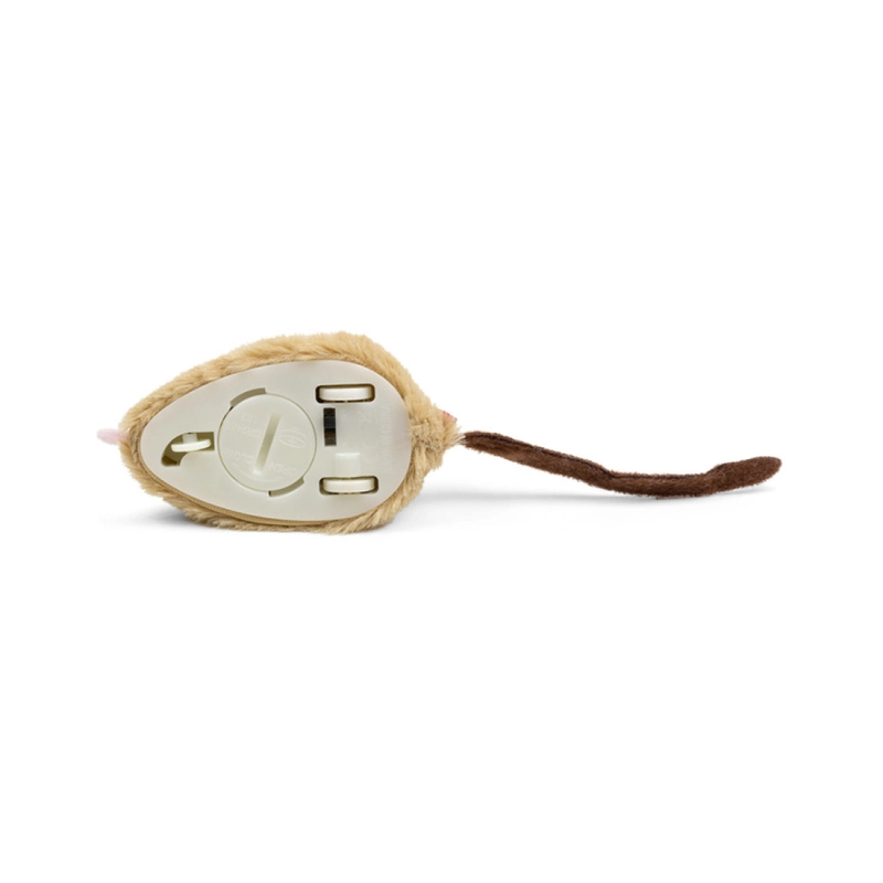 Игрушка для кошек GiGwi speedy Catch Интерактивная мышка коричневая 9 см (4823089351032)  - фото 2