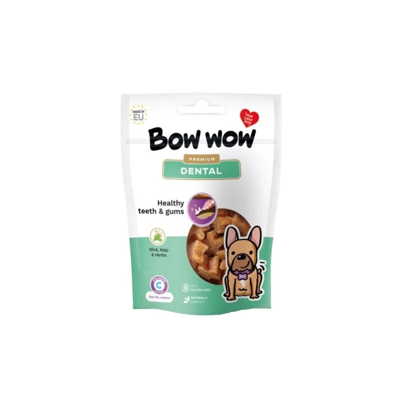 Bow wow DENTAL ЛАСОЩІ Premium собаки (для здорових зубів та ясен) 60 г 