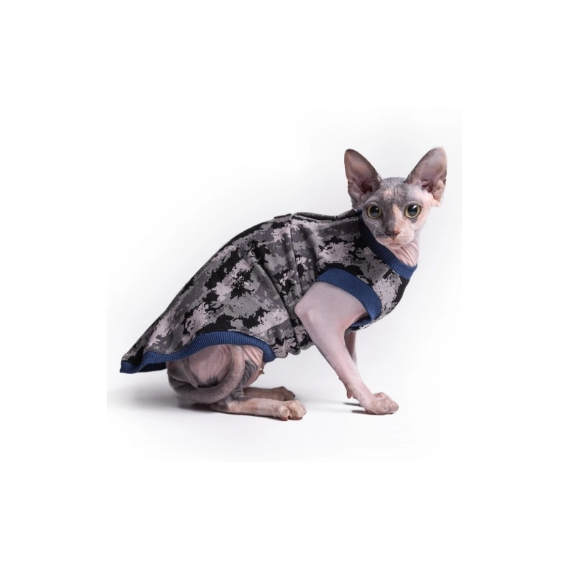 Style Pets Camo Blue майка для котів S - камуфляж з синім (2000000046914) 