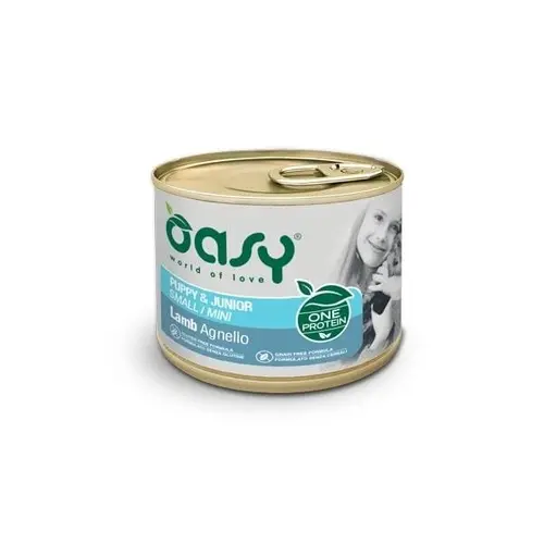 Oasy OAP Puppy & Junior Small/Mini влажный корм для щенков 200 г - с ягненком (8053017344362)