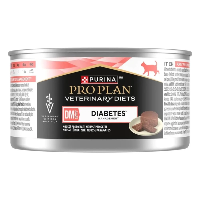Purina Pro Plan Veterinary Diets DM Diabetes Management ВОЛОГИЙ КОРМ Холістік коти (при цукровому діабеті) 195 г 