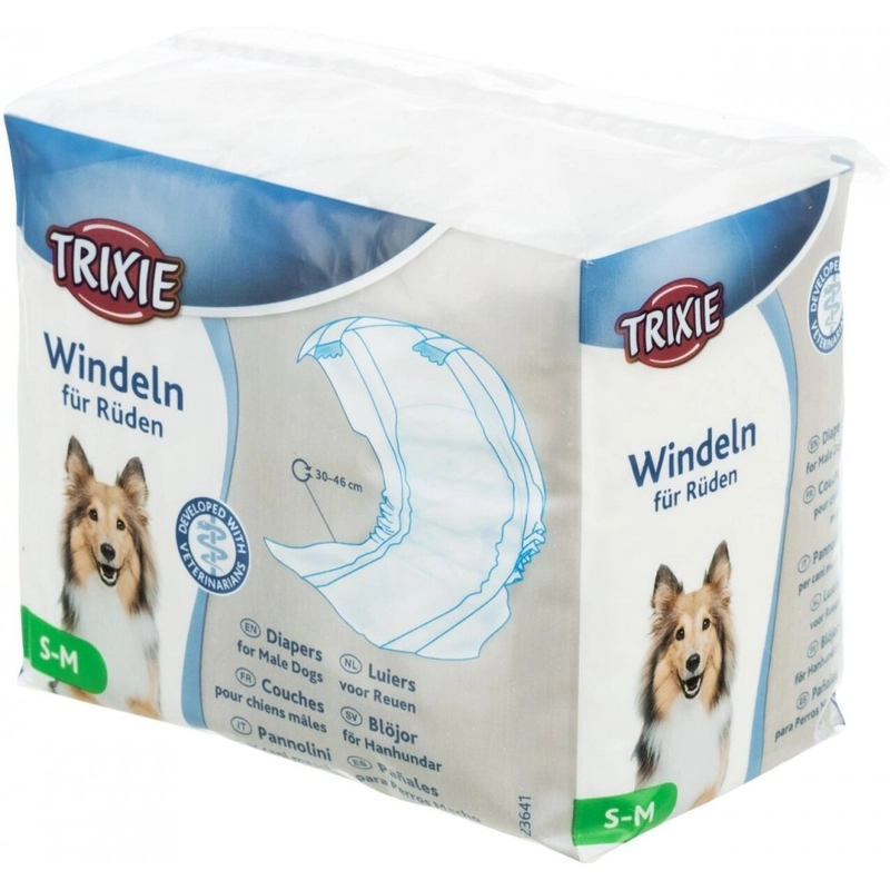 Trixie підгузки для кобелів S-M 30-46 см (4011905236414) 