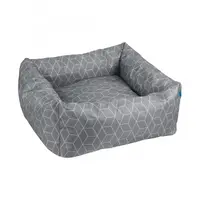 Barksi Home Геометрія лежак для котів та собак 40х40 см - сірий (2007033055418) 