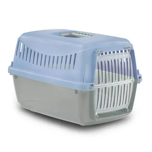 GIPSY 1 small Light Blue переноска для котів 46x31x32 см - з пластиковими дверцятами (8058093276514)