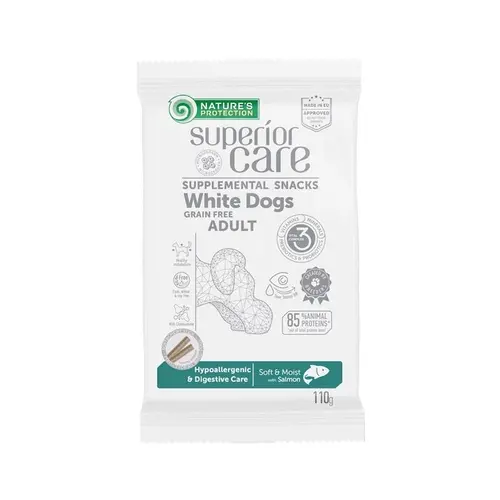 Natures Protection Superior Care White Dog Hypoallergenic & Digestive Care Grain Free Salmon ЛАСОЩІ Холістік собаки (з лососем)