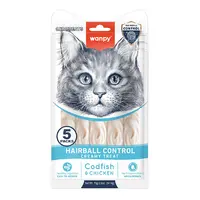 Wanpy Hairball Control Creamy Treat ЛАСОЩІ Premium коти (для виведення шерсті) 14 г 