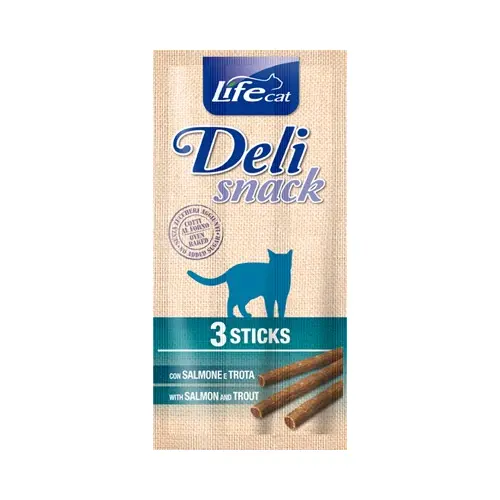 Lifecat Snack лакомство для кошек 15 г - с лососем и форелью (8034105422216)