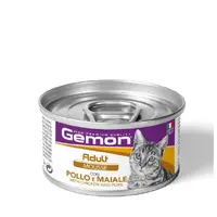 GEMON Mousse влажный корм для кошек 85 г - с курицей и свининой (8009470301022) 