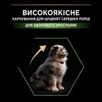 Purina Pro Plan Puppy < 1 Medium Healthy Start Chiken СУХИЙ КОРМ Супер-преміум цуценята середніх порід (з куркою) 12 кг  - фото 2