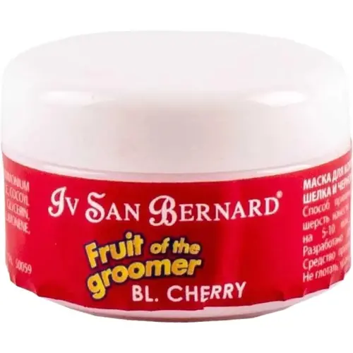 Iv San Bernard Black Cherry маска для короткої шерсті 20 мл - з протеїнами шовку та чорною вишнею