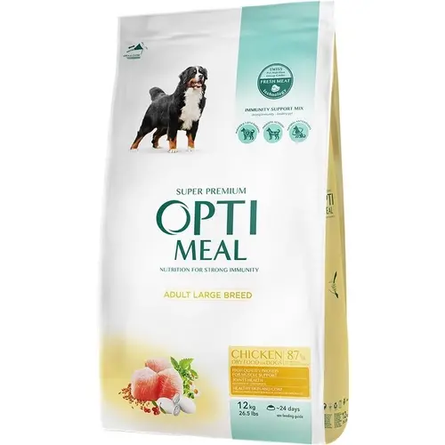 Сухий корм для собак великих порід Optimeal з куркою 12 кг (4820083905544)