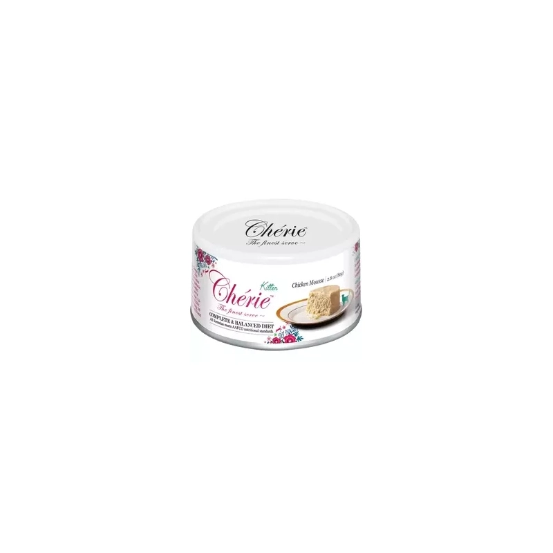 Cherie Kitten Complete&Balanced Diet Chicken Mousse ВОЛОГИЙ КОРМ Супер-преміум кошенята (мус із куркою) 80 г 