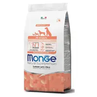Monge ALL BREED Puppy Salmon and Rice сухий корм для цуценят усіх порід 800 г - з лососем та рисом(8009470011266) 