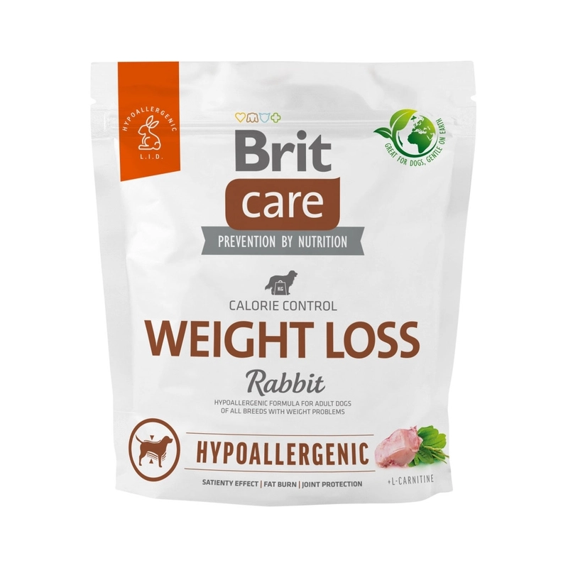 Brit Care Hypoallergenic WEIGHT LOSS СУХИЙ КОРМ Супер-преміум собаки (з кроликом) 1 кг 