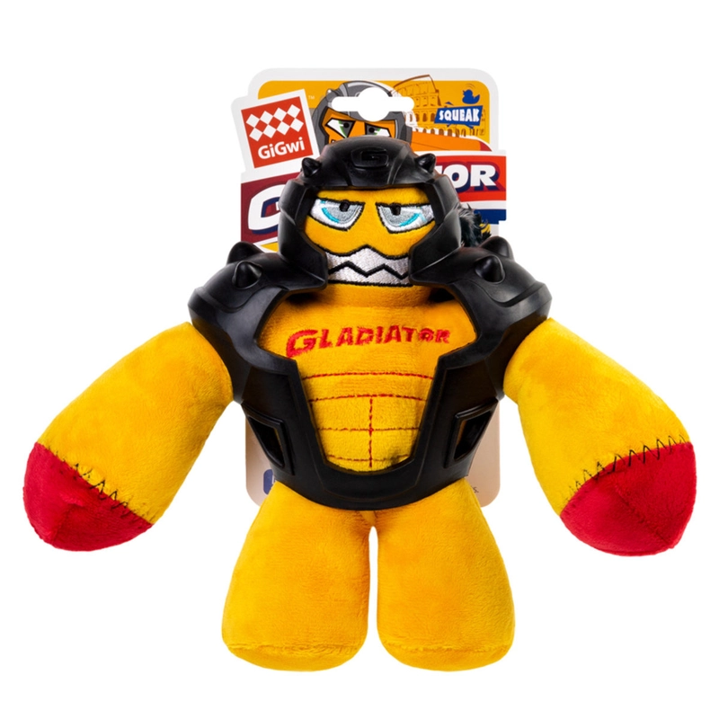 GiGwi Gladiator Гладіатор у гумовому шоломі іграшка для собак 21 см - гумова (4823089351360) 