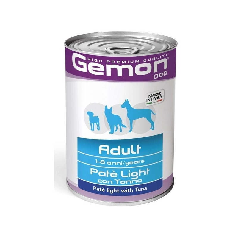 Gemon Wet Pate with Tuna Light ВОЛОГИЙ КОРМ Економ собаки (з тунцем) 400 г 