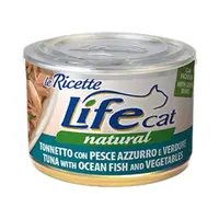Lifecat Le Ricette влажный корм для кошек 150 г - с тунцом и океанической рыбой (8034105422155) 