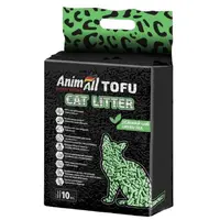 AnimAll Tofu наповнювач для котячого туалету 10 л - соєвий, з ароматом зеленого чаю (4820224500881) 
