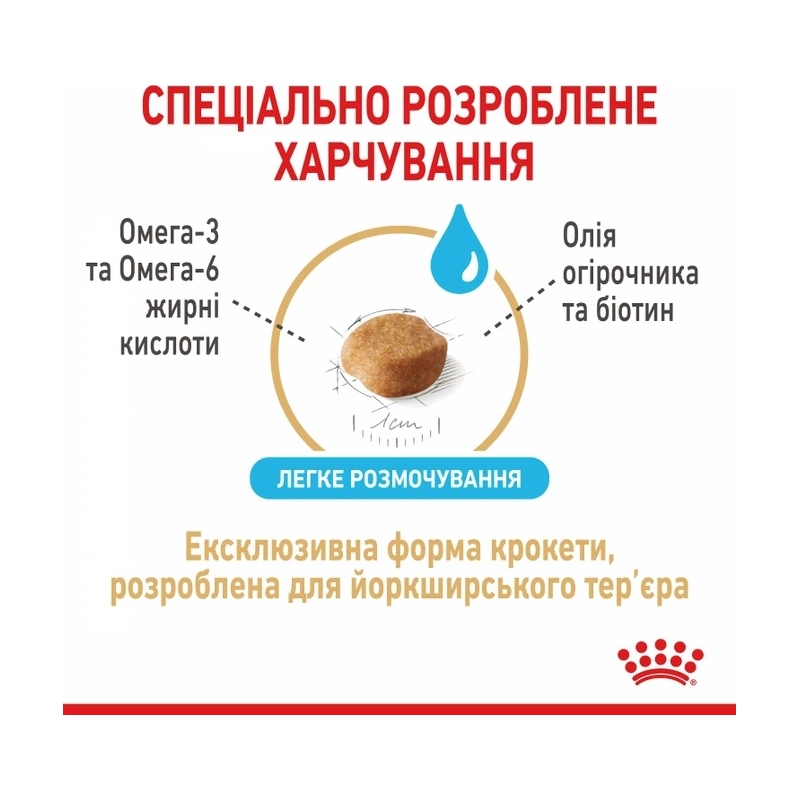 Royal Canin YORKSHIRE Terrier AGEING 8+ СУХИЙ КОРМ Супер-преміум собаки породи йоркширський тер'єр (з м'ясом) 1.5 кг  - фото 2