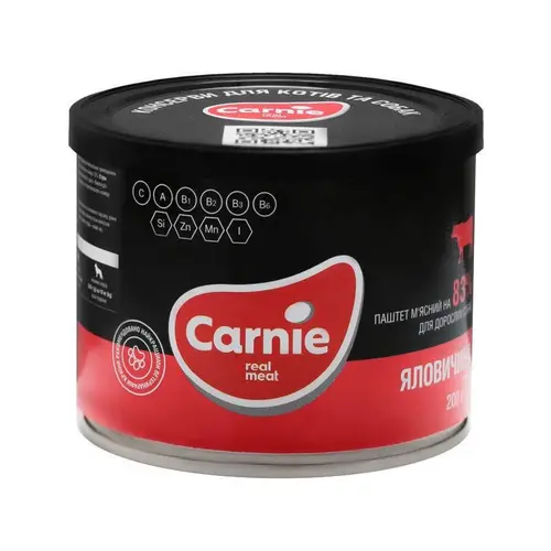 Carnie влажный корм для собак 200 г - с говядиной (4820255190198)