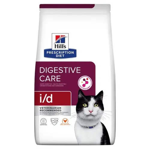 Hill's Prescription Diet i/d Feline сухий корм для котів для лікування захворювань ШКТ 1.5 кг - з куркою (052742059266)