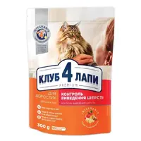 Club 4 Paws Premium сухий корм для котів для виведення шерсті 300 г - з куркою (4820083909313) 