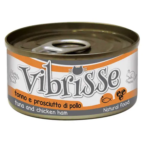 Vibrisse влажный корм для кошек 70 г - с тунцом и куриной ветчиной (8023222127685)