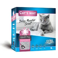 Cat's Way наповнювач для котячого туалету 6 л - бентонітовий, дитяча присипка + рожеві гранули (8682162004298) 