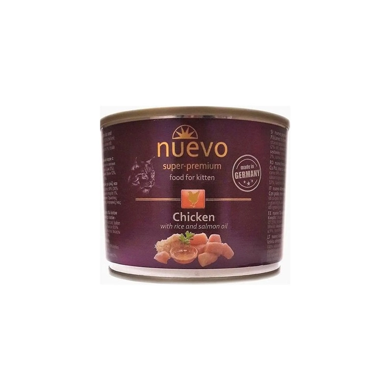 Nuevo Adult Chicken вологий корм для котів 200 г - з куркою (4250231595158) 