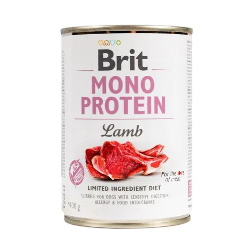 Brit Care MONOPROTEIN Lamb ADULT ВОЛОГИЙ КОРМ Супер-преміум собаки (з ягням) 400 г