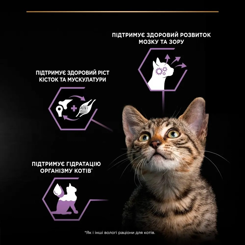 Purina Pro Plan Kitten Healthy Start влажный корм для котят 85 г - с индейкой (7613036093453)  - фото 3