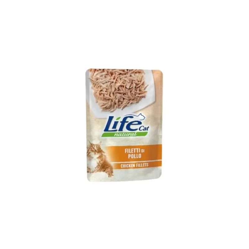 Lifecat Natural ВОЛОГИЙ КОРМ Супер-преміум коти (з курячим філе) 85 г 