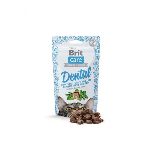 Brit Care Dental Functional Snack ЛАСОЩІ Супер-преміум коти (з індичкою) 50 г