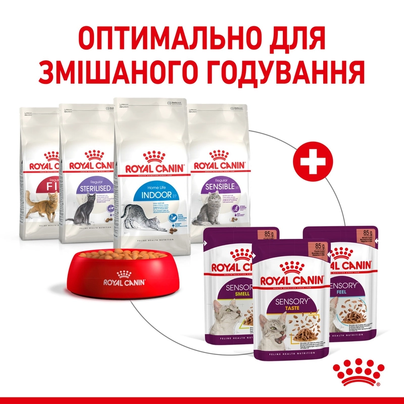 Royal Canin Sensory Feel in Gravy ВОЛОГИЙ КОРМ Супер-преміум коти (cтимулює відчуття корму) 85 г  - фото 4