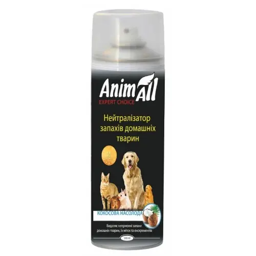 AnimAll Кокосова насолода нейтралізатор запаху для домашніх тварин 500 мл (4820224501758)