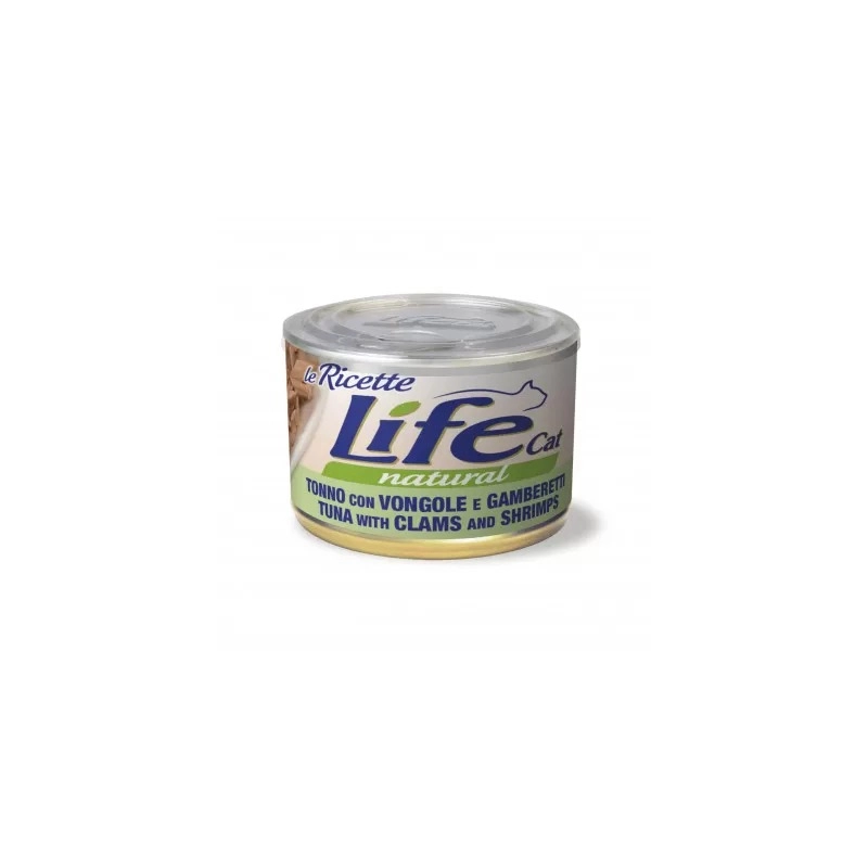 Lifecat Le Ricette влажный корм для кошек 150 г - с тунцом, мидиями и креветками (8034105422971) 