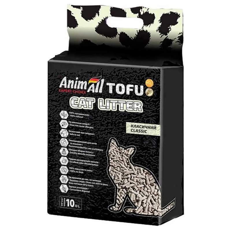 Наполнитель для кошачьего туалета AnimAll Toffu Classic 10 л (4820224502106) 