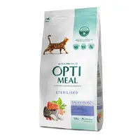 Optimeal Sterilised сухой корм для стерилизованных кошек 10 кг - с лососем (4820215368179) 
